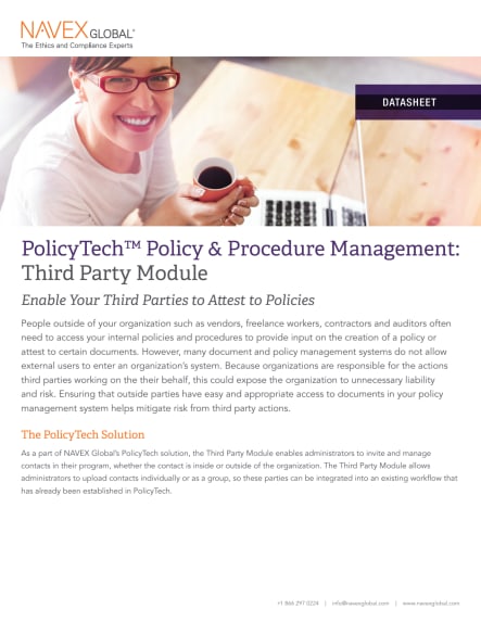 PolicyTech Third Party Module
