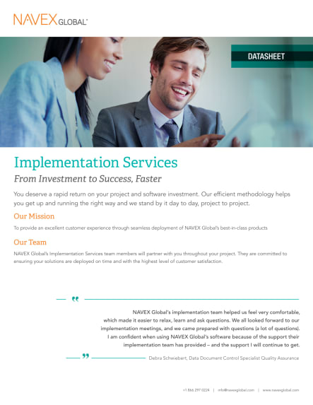 Implementation Services Overview
