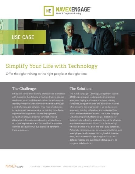 Image for NAVEXEngage Use Case - Simplify Your Life With Technology.pdf