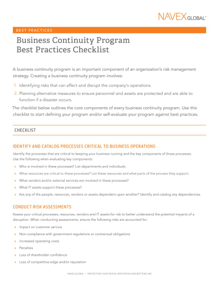 business continuity plan kit