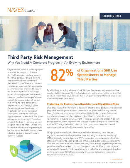 Image for Third Party Risk Management - Solution Brief.pdf