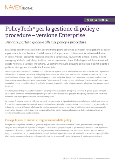 Image for PolicyTech® per la gestione di policy e procedure – versione Enterprise.pdf