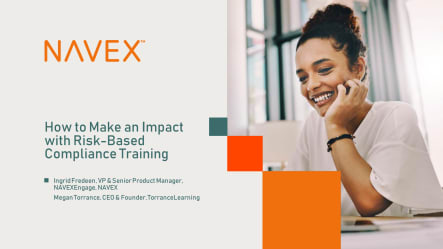 How to Make an Impact with Risk-Based Compliance Training