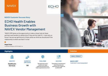 Image for ECHO Health Enables Business Growth with NAVEX Vendor Management