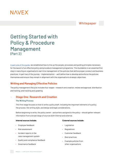 Getting Started with Policy & Procedure Management (Part 2)