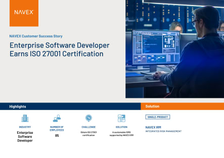 Image for Enterprise Software Developer Earns ISO 27001 Certification