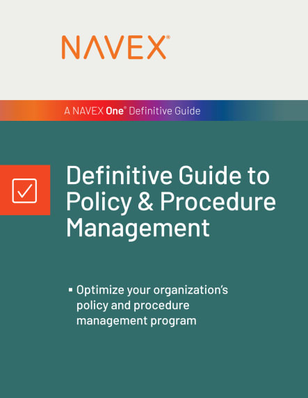 Read how to optimize policy and procedure management