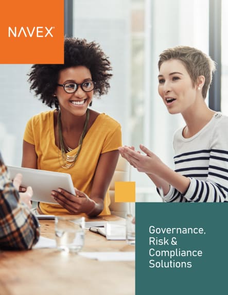 NAVEX corporate brochure cover image