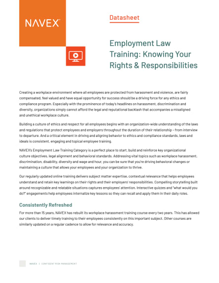Image for Employment Law Training: Knowing Your Rights & Responsibilities