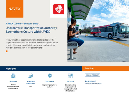 Image for Jacksonville Transportation Authority Strengthens Culture with NAVEX