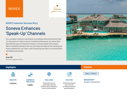 Soneva Enhances ‘Speak-Up’ Channels 2023