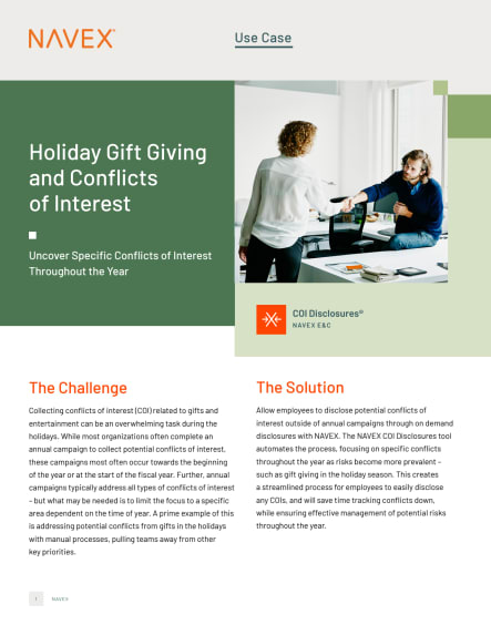 Holiday Gift Giving & Conflicts of Interest