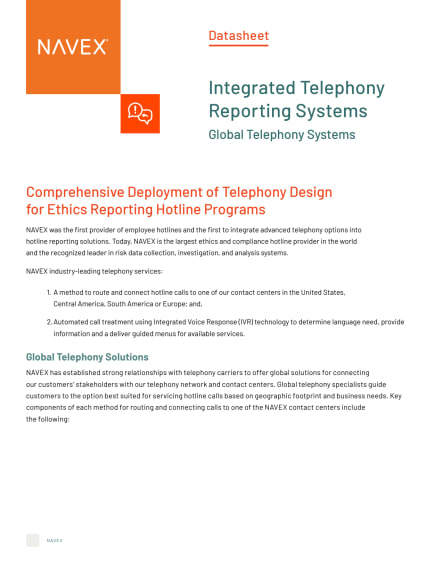 Integrated Telephony Reporting Systems 
