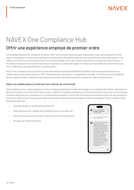 Image for NAVEX One Compliance Hub: Offrir une expérience employé de premier ordre