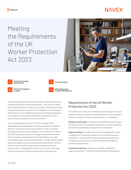 Meeting the Requirements of the UK Worker Protection Act 2023