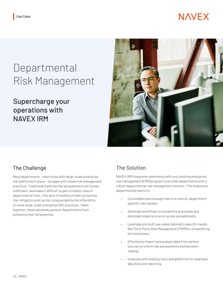Departmental Risk Management Use case