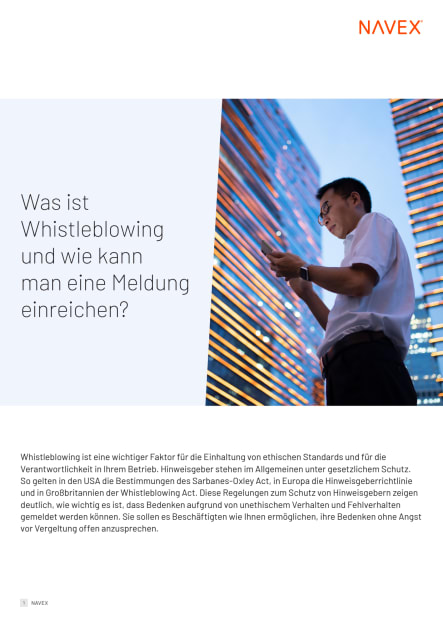 Was ist Whistleblowing und wie kann man eine Meldung einreichen