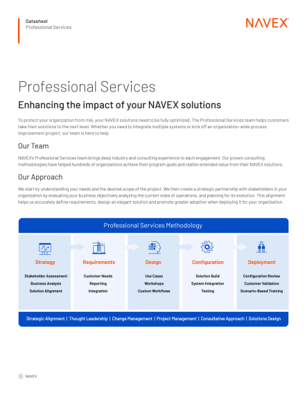 Professional Services Datasheet