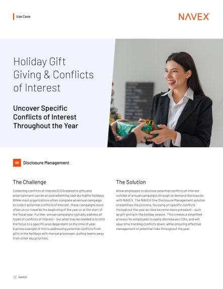 Holiday Gift Giving & Conflicts of Interest