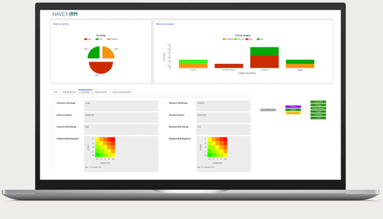 NAVEX IRM integrated risk management software screenshot