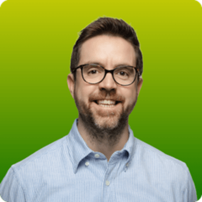 Joe Stubbs headshot on a green background