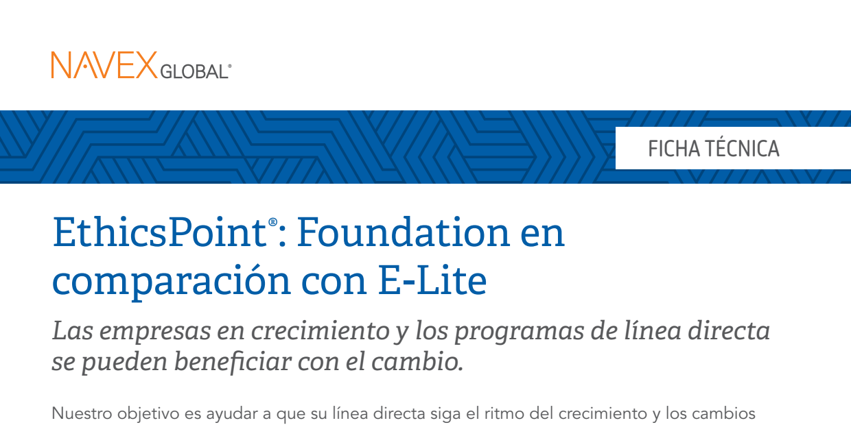 EthicsPoint® Foundation en comparación con E-Lite.pdf