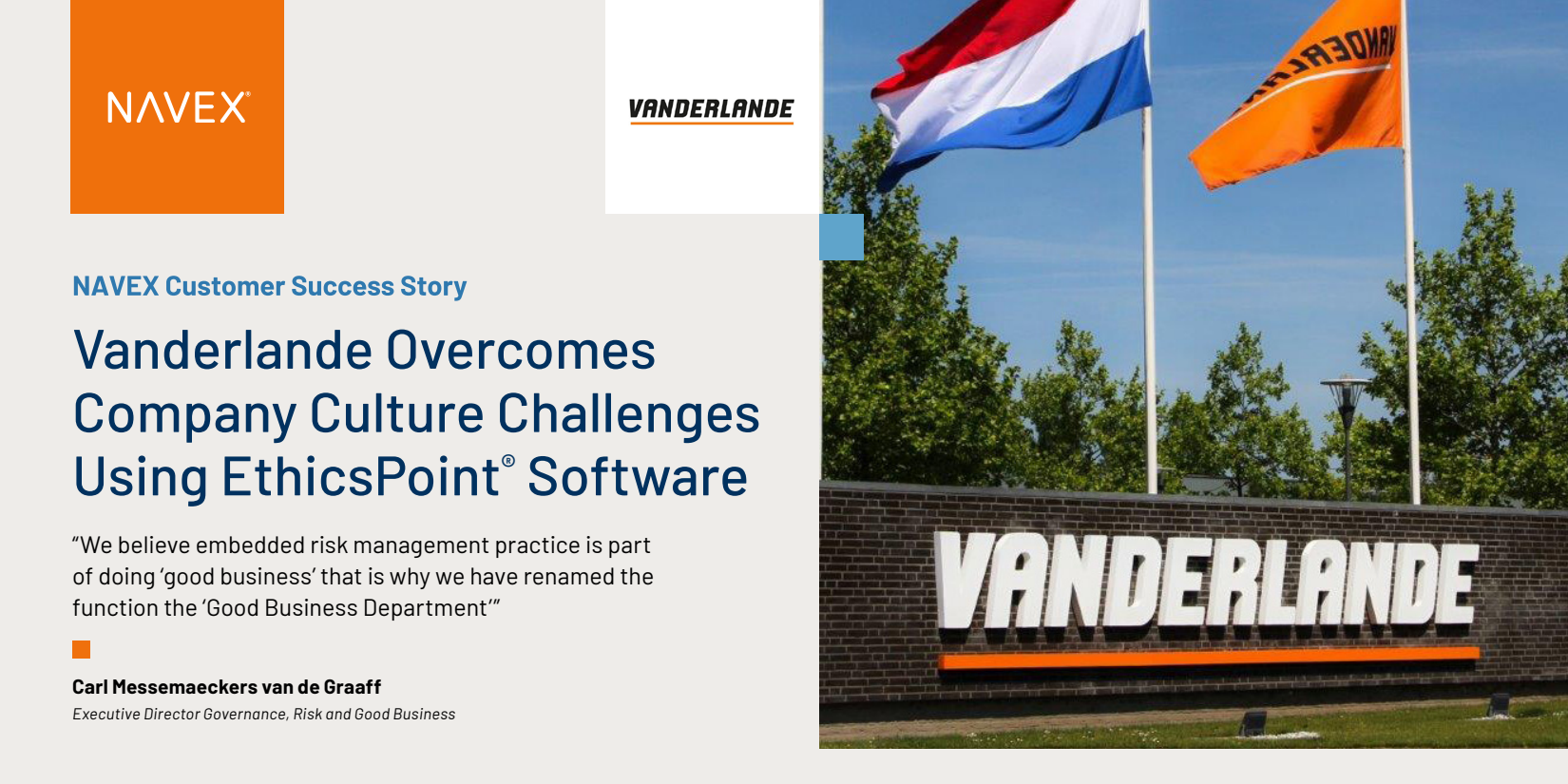 Vanderlande Overcomes Company Culture Challenges Using EthicsPoint®  Software