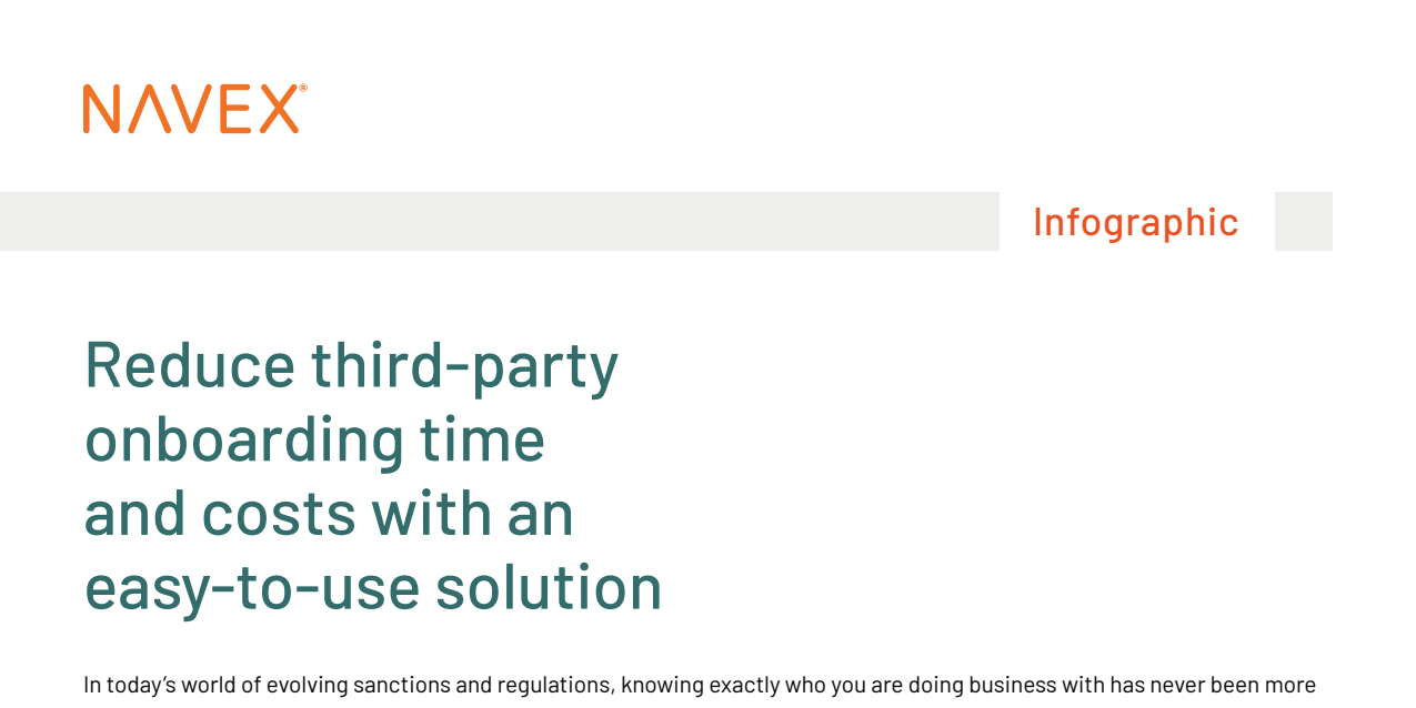 Reduce Third-party Onboarding Time and Costs with an Easy-to-use Solution