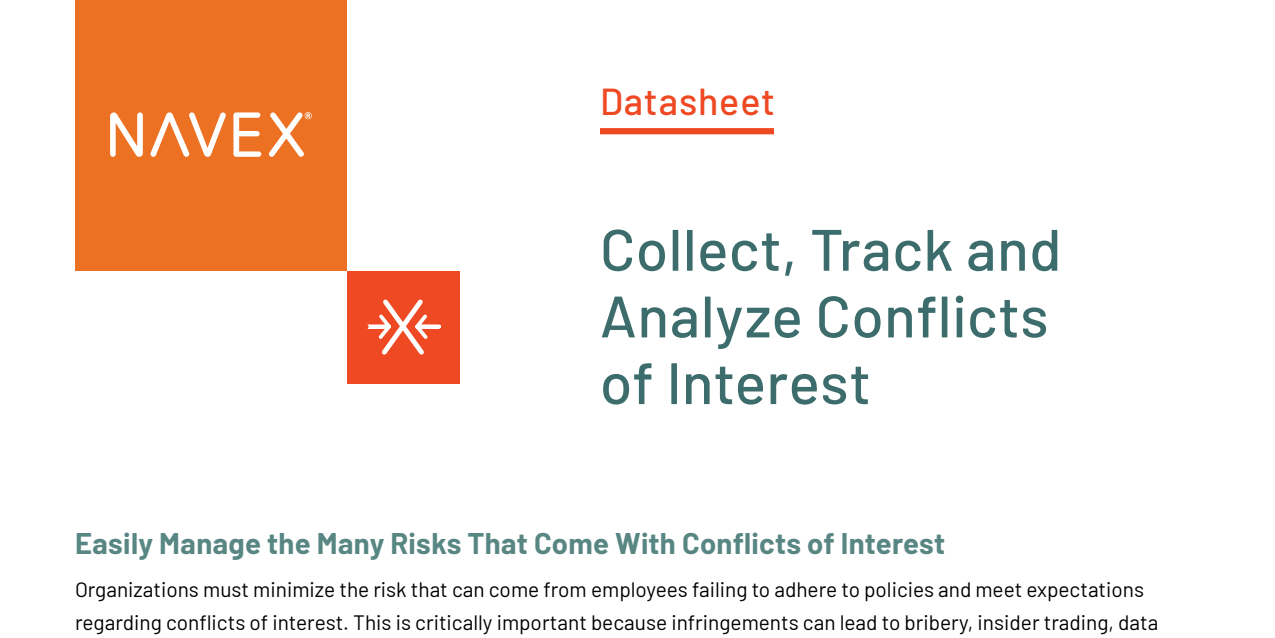 Collect, Track & Analyze Conflicts of Interest