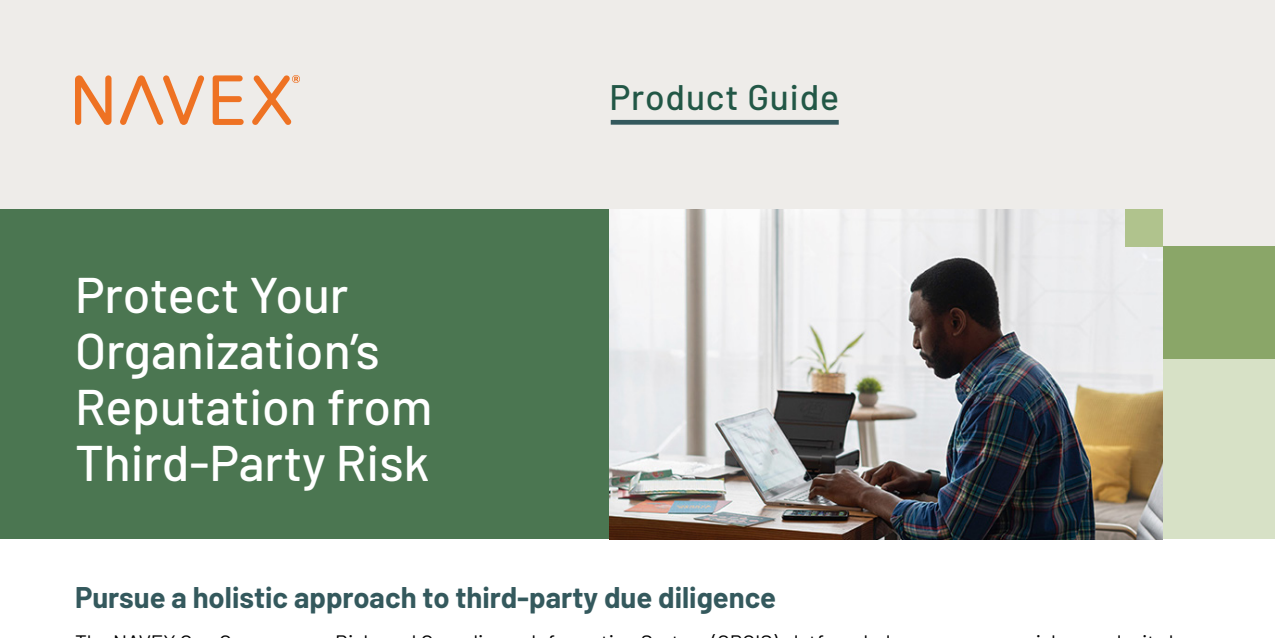 Protect Your Organization’s Reputation from Third-Party Risk – RiskRate Product Guide