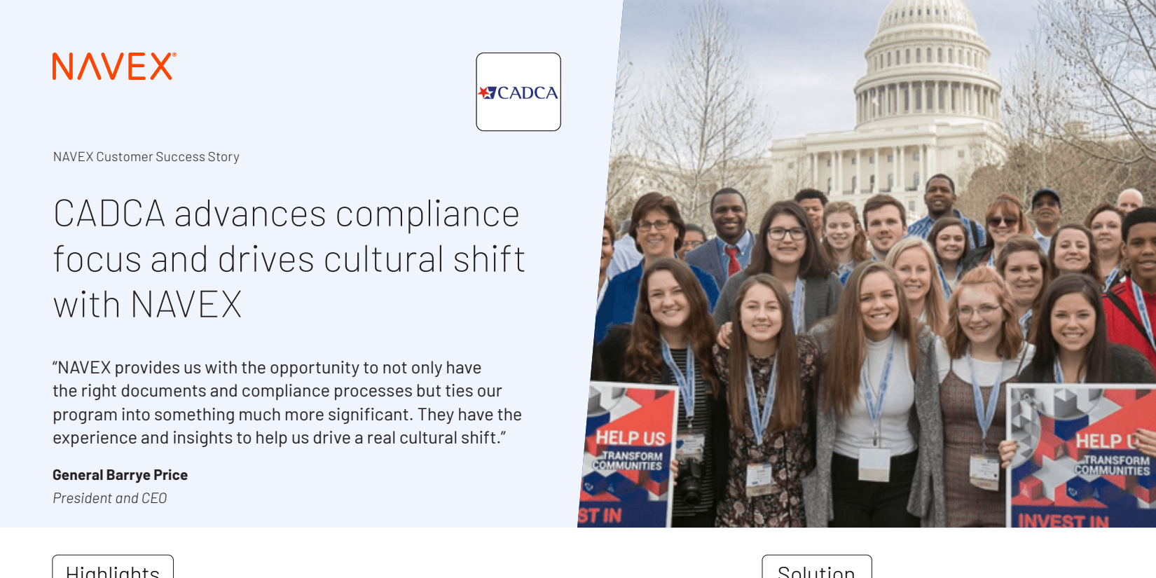 CADCA advances compliance focus and drives cultural shift with NAVEX