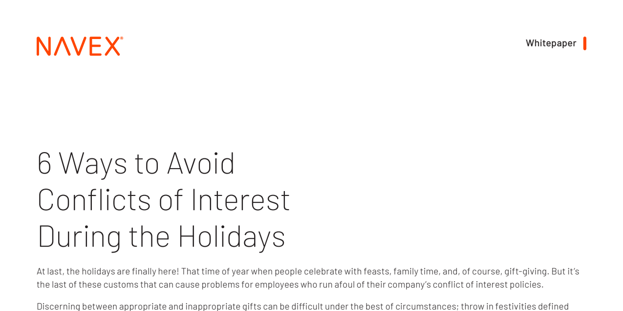6 Ways to Avoid Conflicts of Interest During the Holidays 