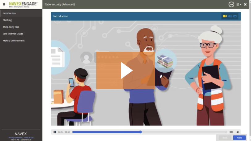 Check out a demo of our cyber security training