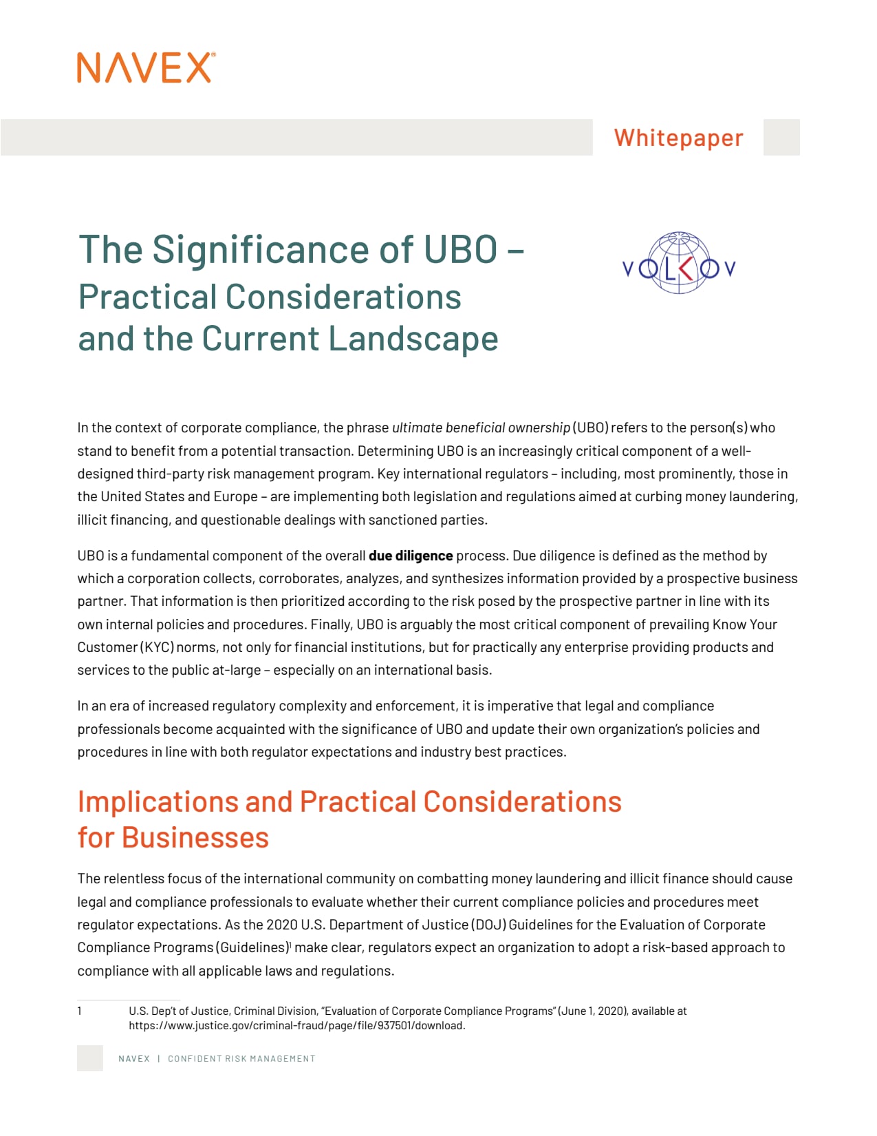 The Significance of UBO Whitepaper