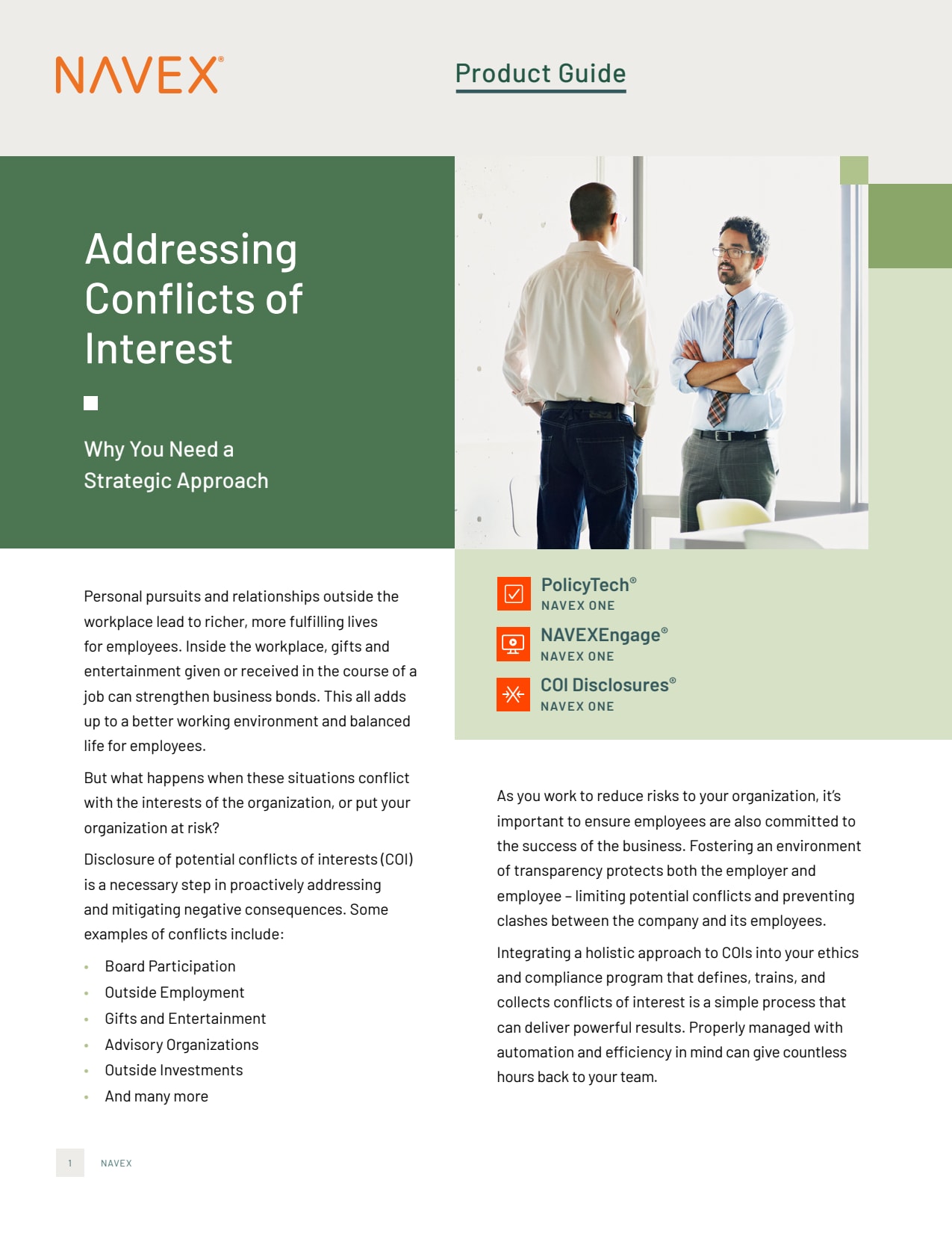 Solution Brief: Addressing Conflicts of Interest 