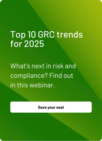 Top 10 GRC trends for 2025 green NAVEX promo