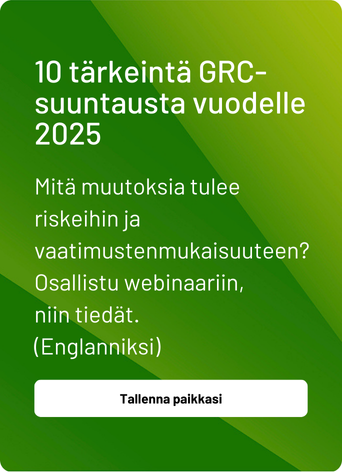 10 tärkeintä GRC-suuntausta vuodelle 2025