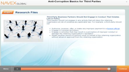 Anti-Corruption Basics for Third Parties (MyReport)