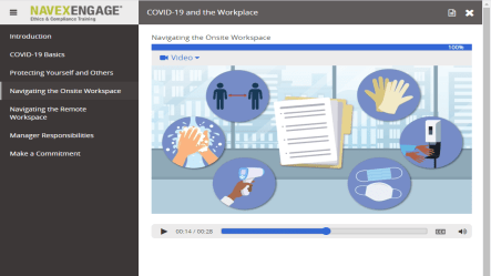 NAVEX Online Compliance Training Courses: COVID-19 and the Workplace