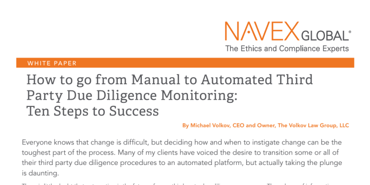 How to go from Manual to Automated Third Party Due Diligence Monitoring - Ten Steps to Success.pdf