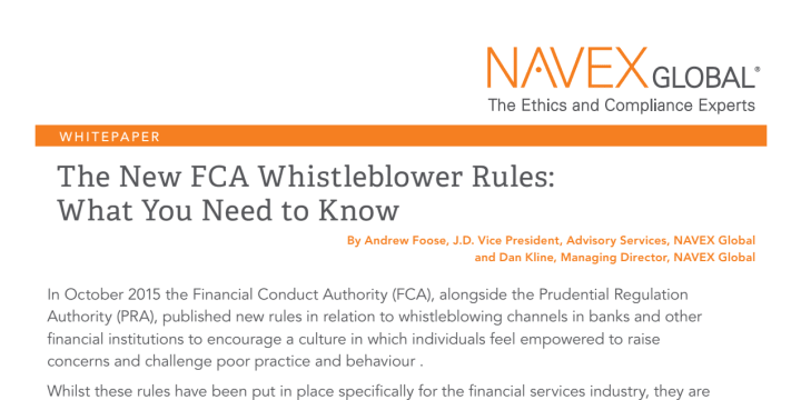 The New UK Whistle Blower Rules