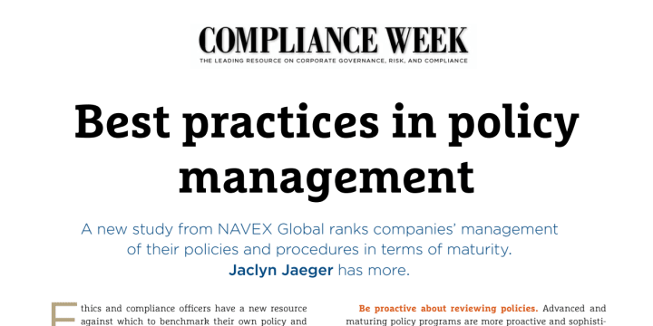 Best practices in policy management_Compliance-Week.pdf
