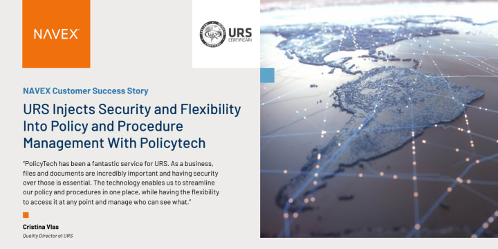 URS Injects Security and Flexibility Into Policy and Procedure Management With PolicyTech