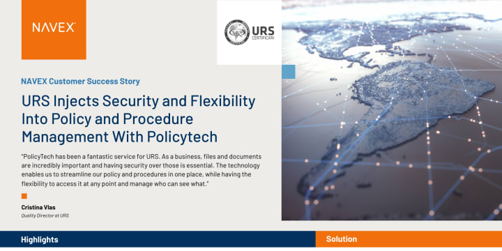 URS Injects Security and Flexibility Into Policy and Procedure Management With PolicyTech