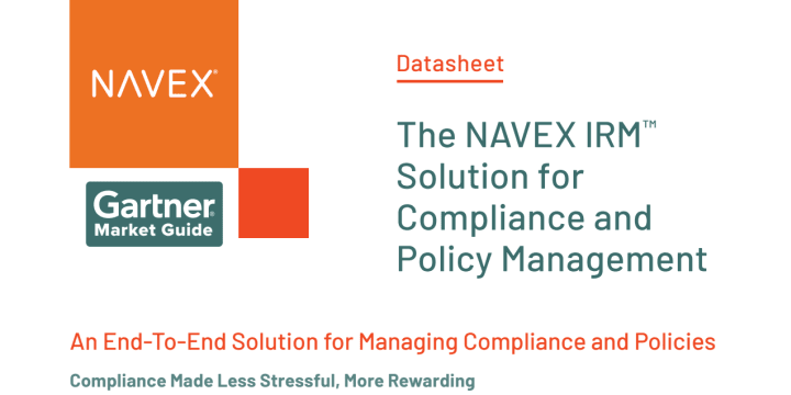 The NAVEX IRM Solution for Compliance and Policy Management