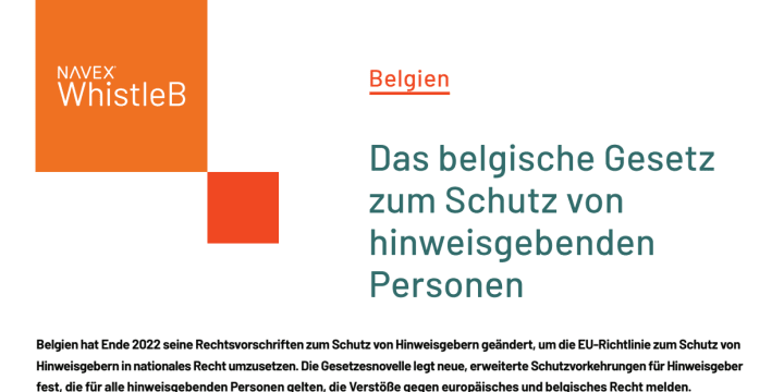 Die Gesetzgebung zum Whistleblowing in Belgien