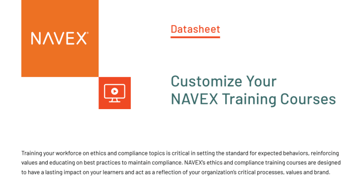 Customize Your NAVEX Training Courses