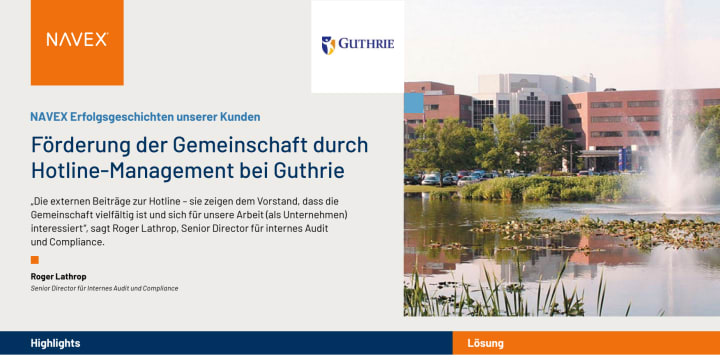 Förderung der Gemeinschaft durch Hotline-Management bei Guthrie