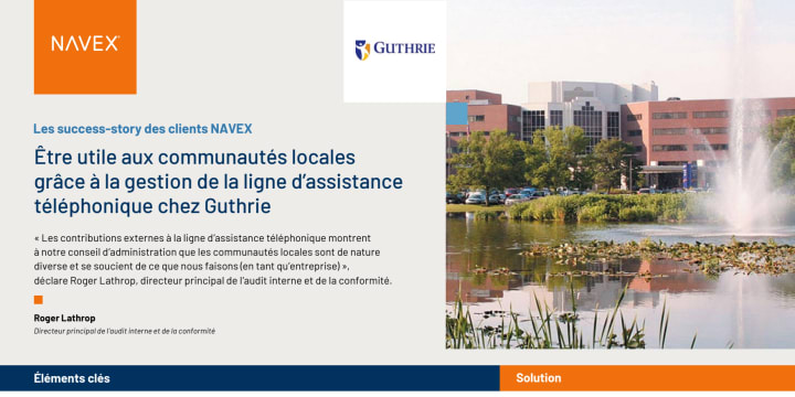 Être utile aux communautés locales grâce à la gestion de la ligne d’assistance téléphonique chez Guthrie