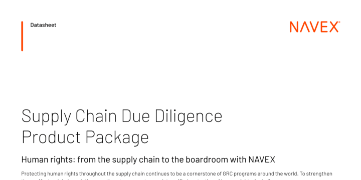 Supply Chain Due Diligence Package